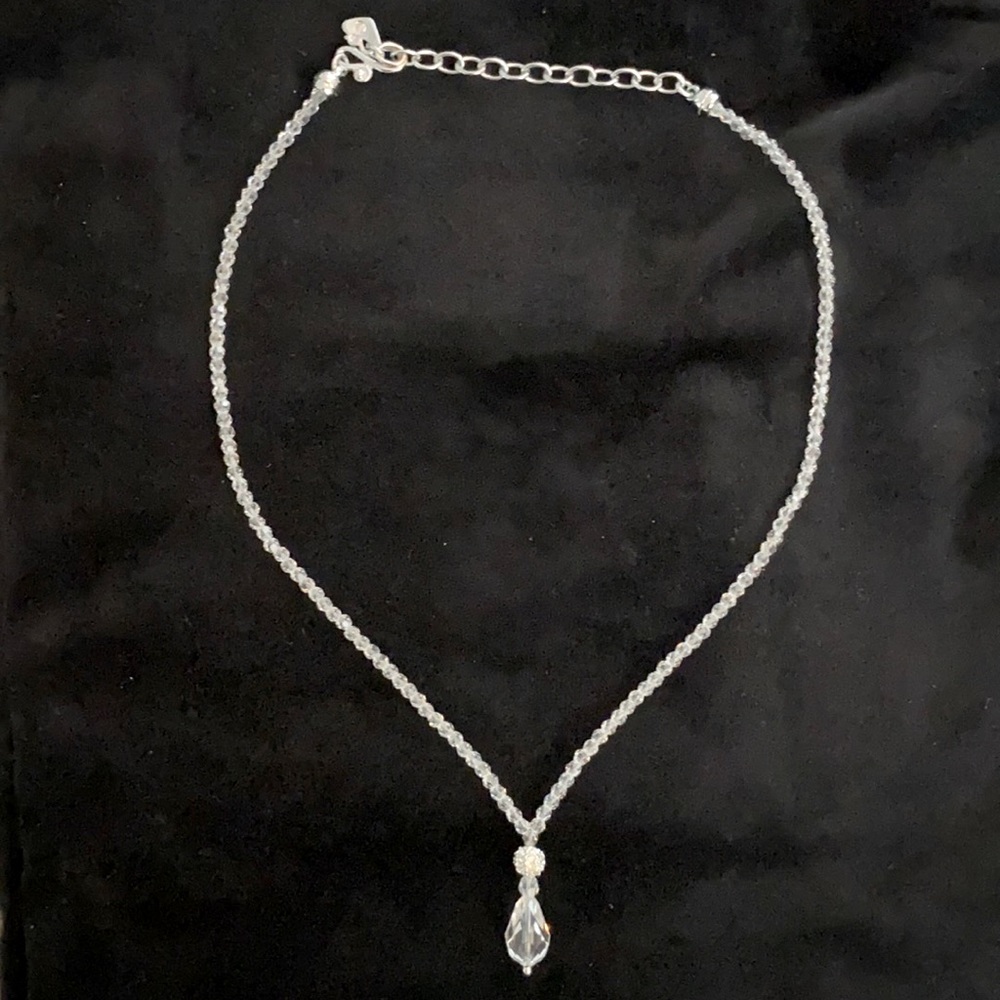 Swarovski Crystal Beaded Teardrop Necklace